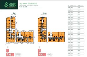 Mat bang Shophouse toa B Urban Green